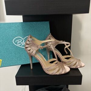 Betsey Johnson Pink Glitter Heels